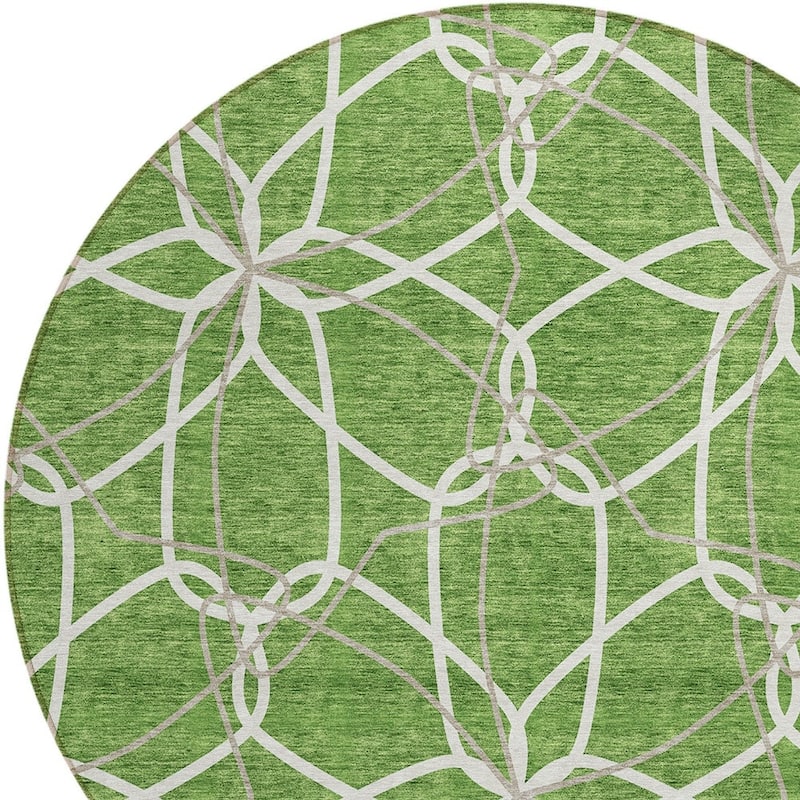HomeRoots Geometric Modern Rectangle Outdoor Rug