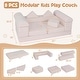 preview thumbnail 4 of 28, Costway Kids Modular Play Couch Play Set with Suede Fabric Cover - See Details