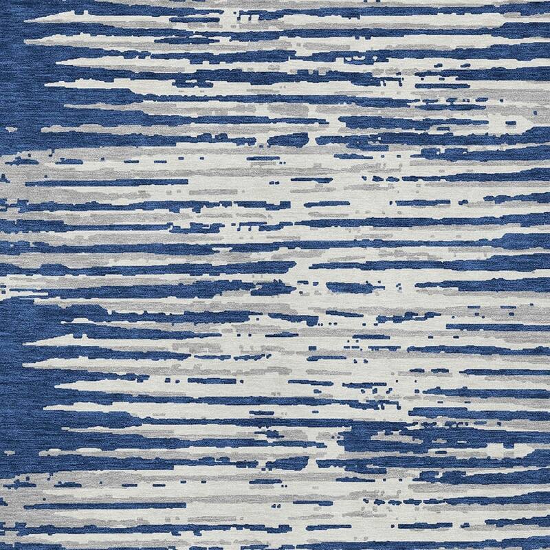 HomeRoots Striped Transitional Rectangle Outdoor Rug
