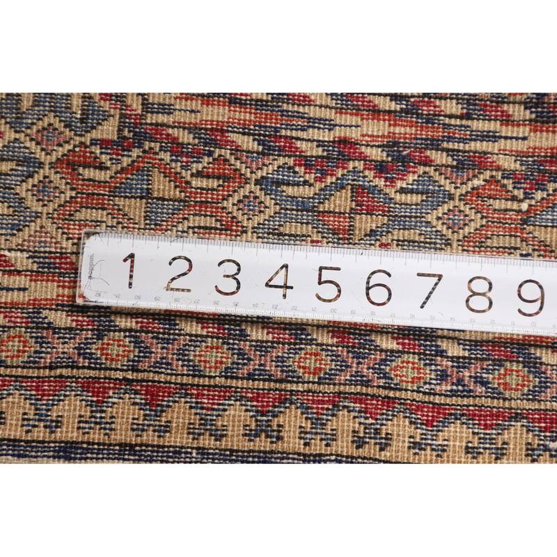 All-Over Anatolian Turkish Vintage Area Rug Handmade Wool Carpet - 6'8" X 9'9"