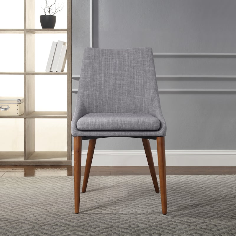 Palmer Mid-Century Modern Fabric Dining Chair in 2 Pack