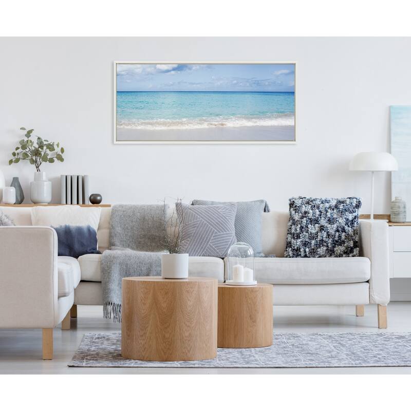Kate and Laurel Sylvie Go Back Framed Canvas by Vidal Hernandez