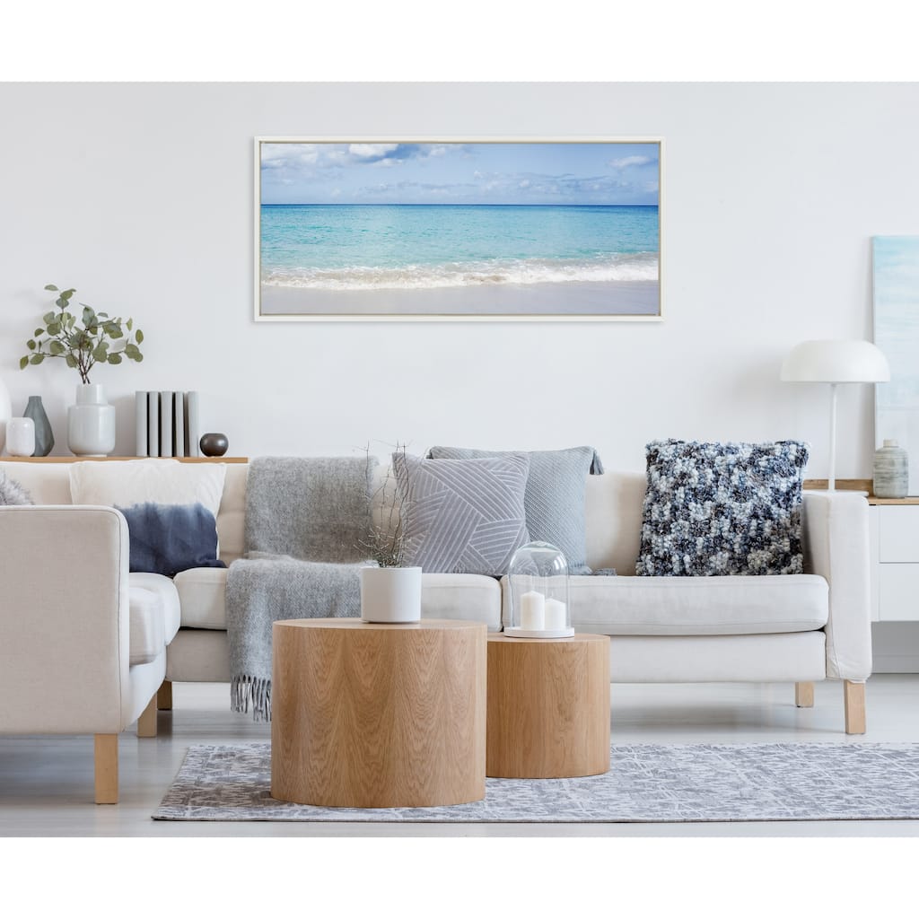 Kate and Laurel Sylvie Go Back Framed Canvas by Vidal Hernandez