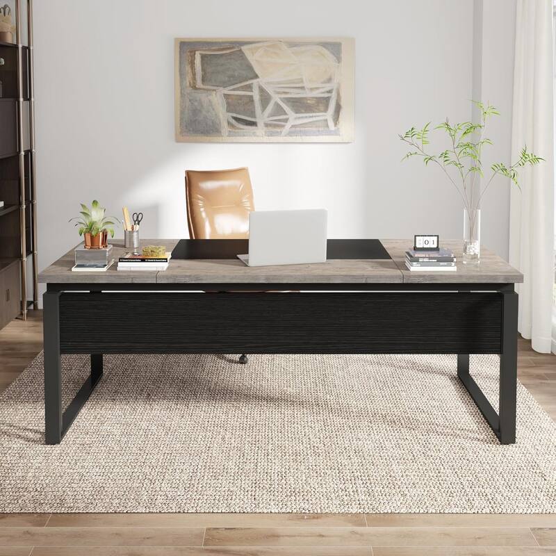 63" Modern Executive Desk/Table Home Office Computer/Writing Table with Sturdy Legs Workstation