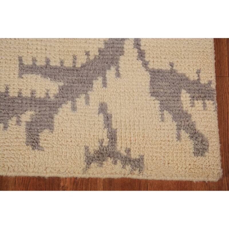 Moroccan Oriental Area Rug Handmade Wool Carpet - 5'1" x 7'11"