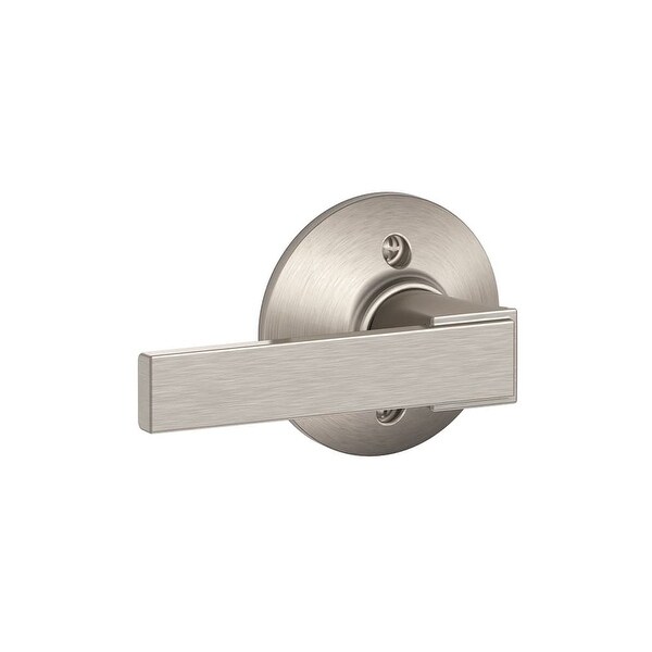 Schlage F170-NBK Northbrook Non-Turning One-Sided Dummy Door Lever - Satin Nickel