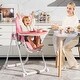 preview thumbnail 1 of 7, Baby High Chair Foldable Feeding Chair w/ 4 Lockable Wheels