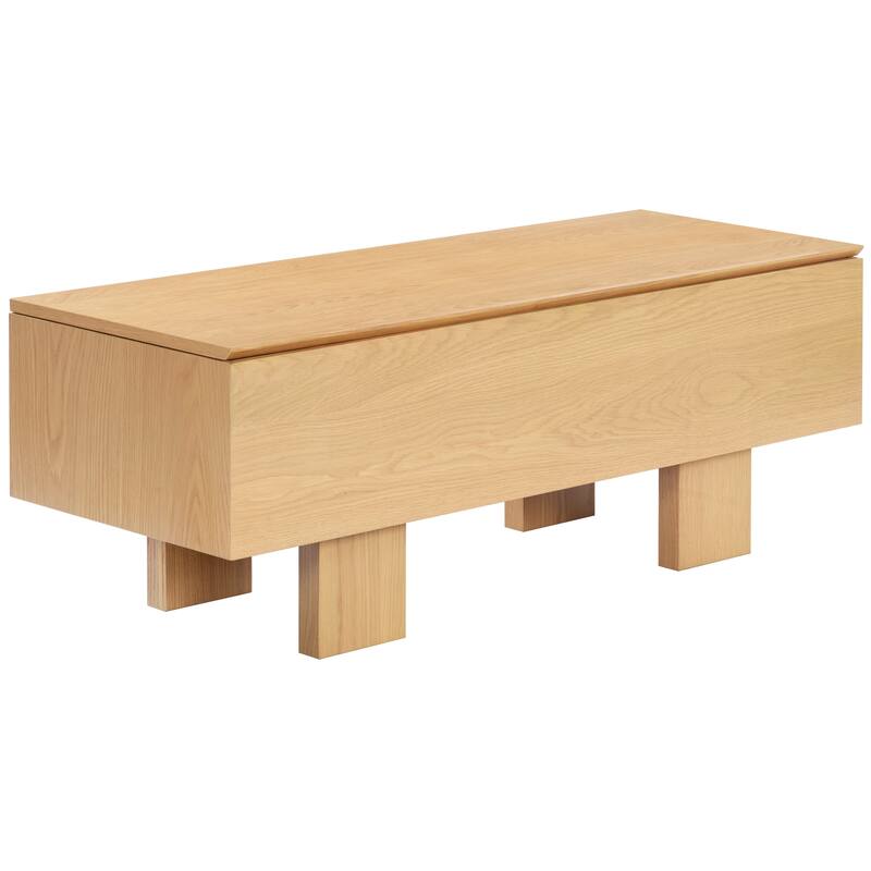 SAFAVIEH Couture Sherianya Wood Storage Bench - 50"W x 18"D x 18"H