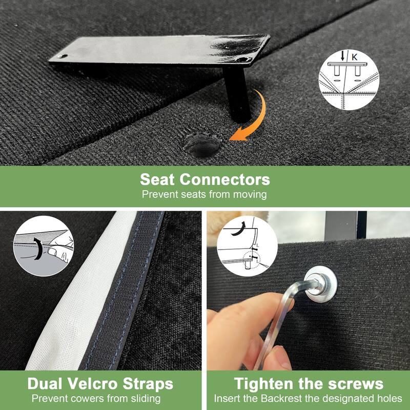 Oversized Chenille Fabric Armchair, Ergonomic Upholstered Sofa Chair, Lounge Reading Chair with 1 Back Cushion & 2 Toss Pillows