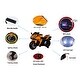 preview thumbnail 51 of 56, Electric Kids Motorcycle Ride-On Toy with Training Wheels, Music, and Foot Brake for Ages 3+