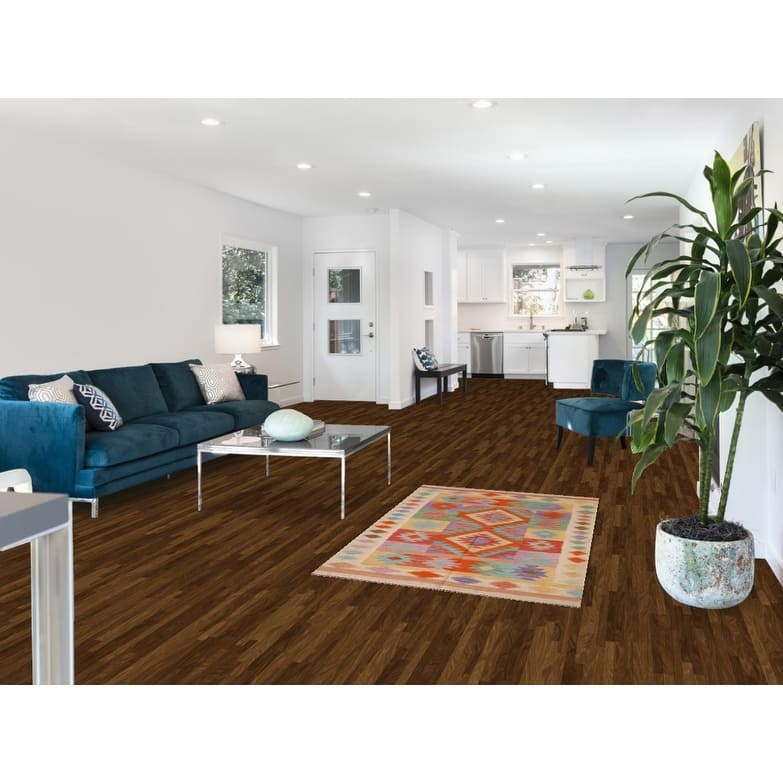 Reversible Southwestern Kilim Accent Rug Flatweave Wool Carpet - 3'2"x 5'0"