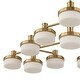 preview thumbnail 13 of 12, Uttermost Wedge 12 Lt LED Brass Chandelier - 40.625"W x 40.625"D x 7.25"H