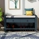 preview thumbnail 2 of 6, Shoe Bench, Entryway Bench with Storage Shoe Storage Bench with Cushion Seating Entryway Bench