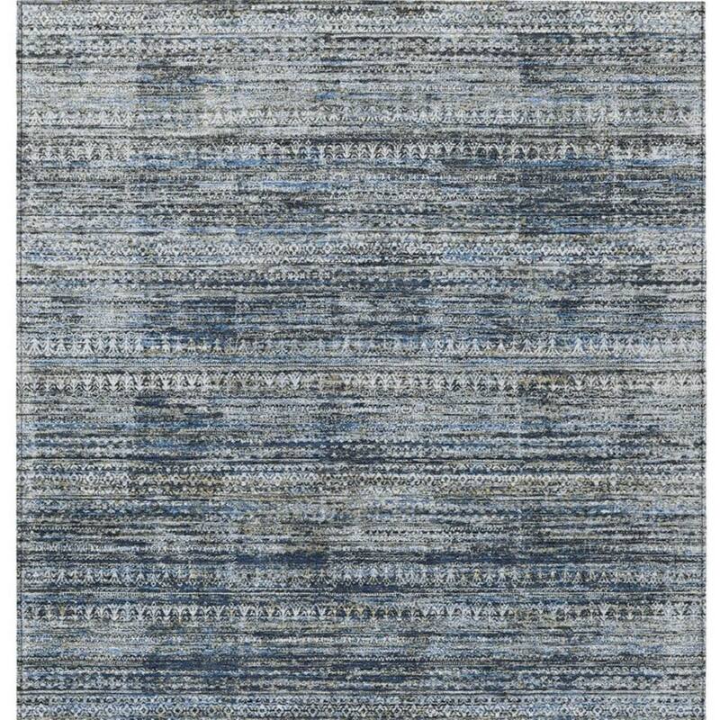 HomeRoots Striped Transitional Rectangle Outdoor Rug