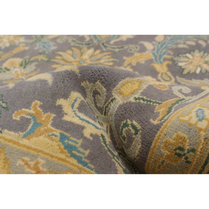 ECARPETGALLERY Hand-knotted Jamshidpour Grey Wool Rug - 7'8 x 10'2