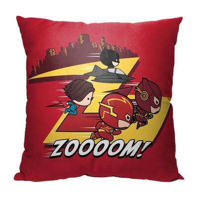 Warner Brothers The Flash Zoom 18 Inch Throw Pillow