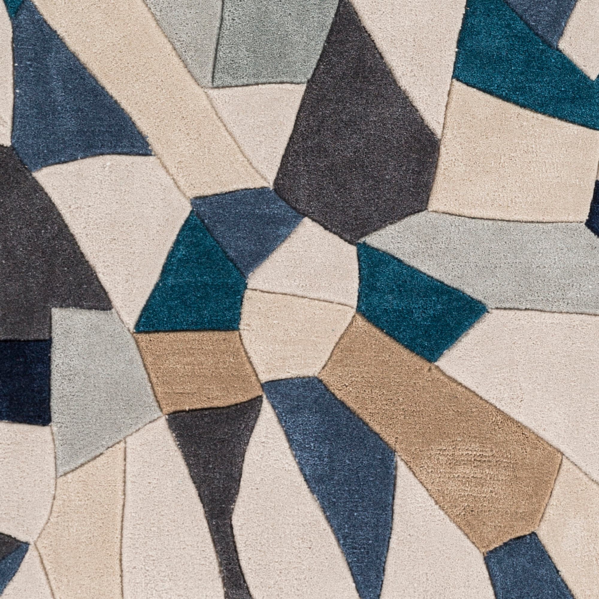 Shop Hand Tufted Barnes Contemporary Abstract Round Area Rug On