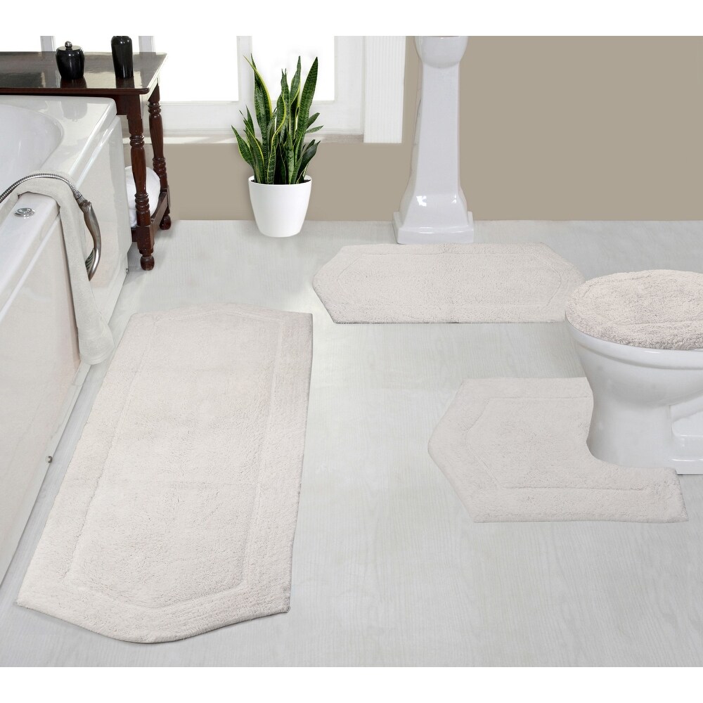Homantic Off-white Bathroom Rugs - Bath Mats for Bathroom Non Slip Machine  Washable White Carpet for Bathroom Floor Decor Water Absorbent Bath Rugs