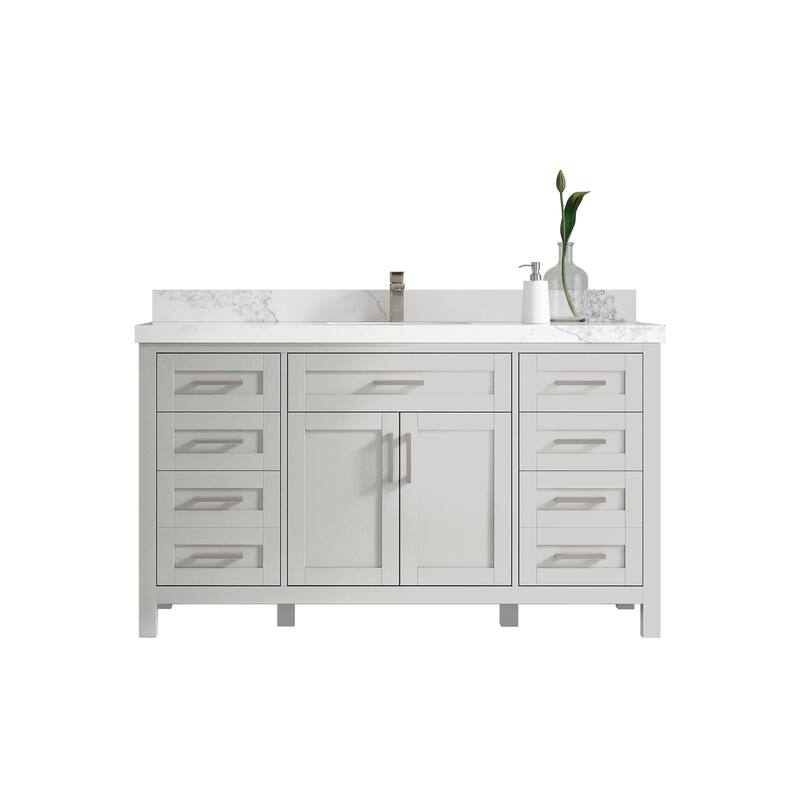 Willow Collections 60 in. W x 22 in. D Cambridge Single Sink Bathroom Vanity with Countertop