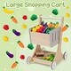 preview thumbnail 26 of 30, Costway Kids Grocery Store Playset Wooden Pretend Play Supermarket - See Details