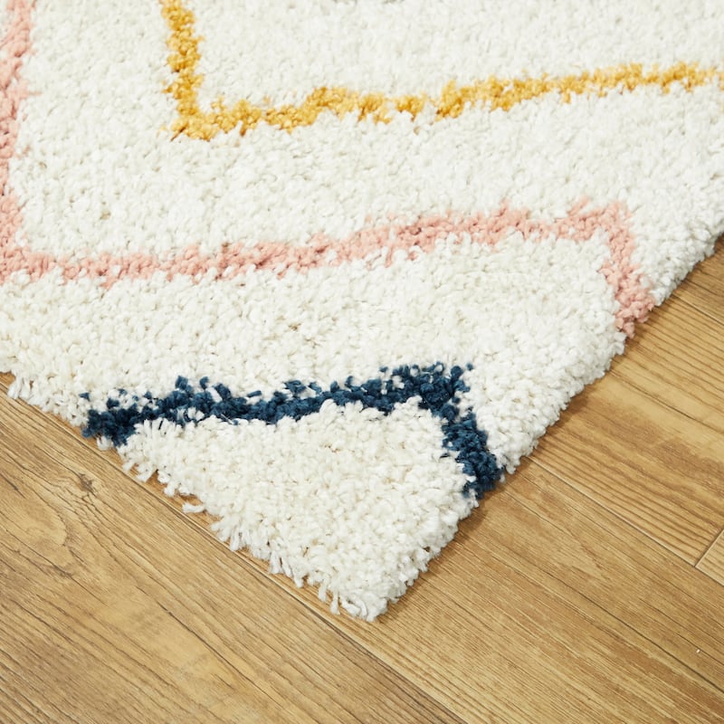 Mod-Tod Kai Chevron Moroccan Shag Kids Area Rug