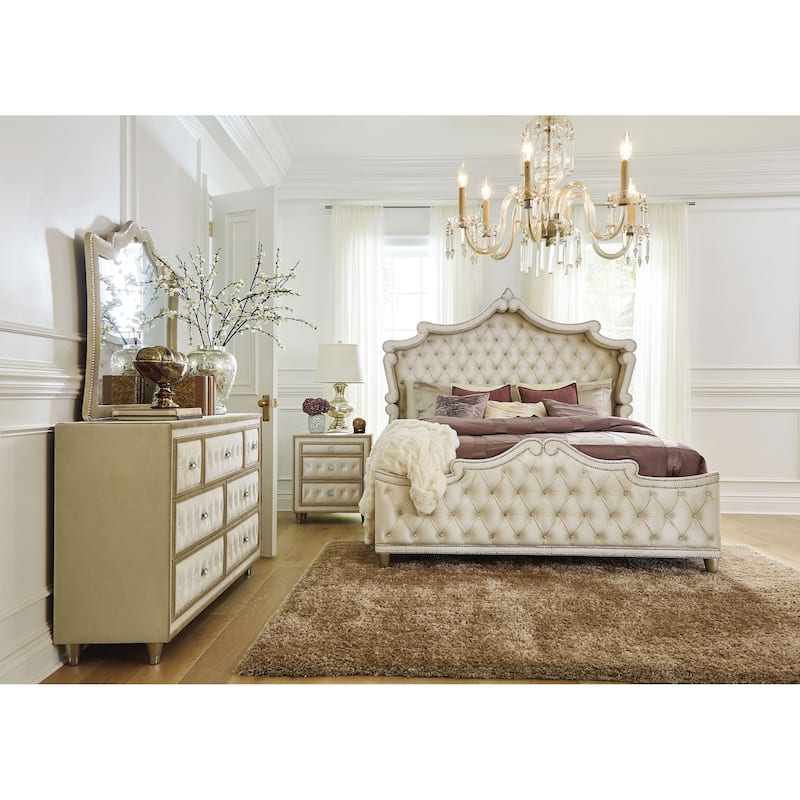 Antonella 4-Piece Upholstered Tufted Bedroom Set