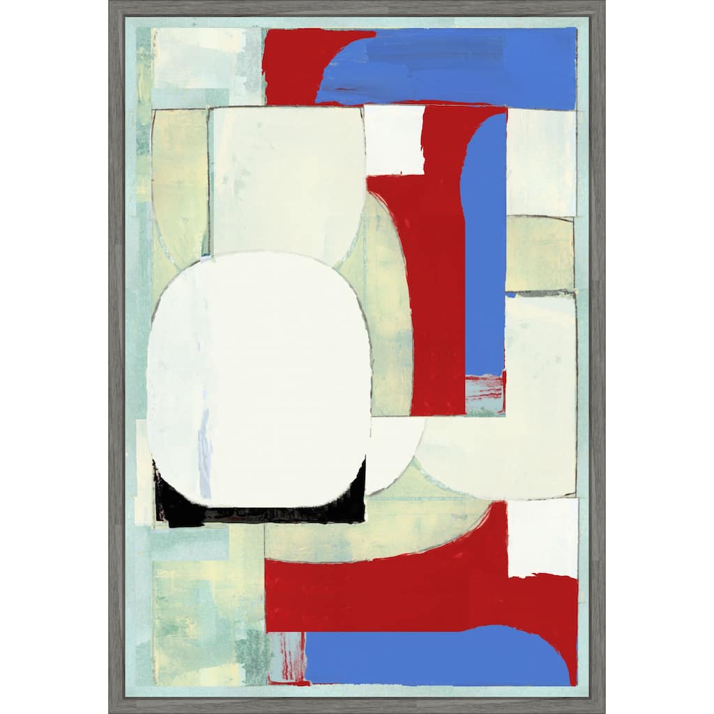 Bold Graphic Forms No. 3 by Cartissi (23 x 33 in.), Framed Canvas Wall Art Print