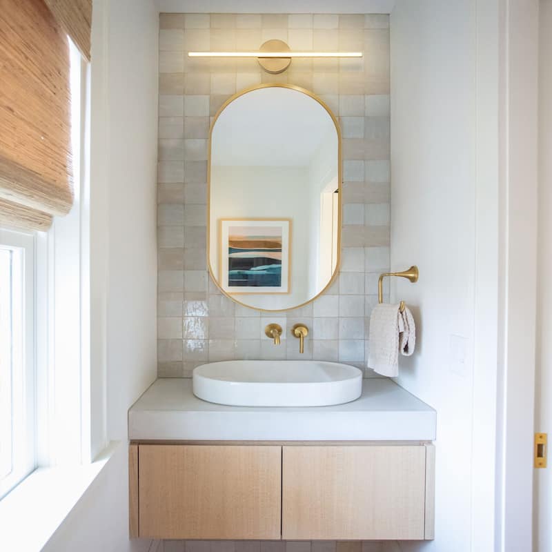 Modern 1-Light Dimmable LED Linear Bathroom Vanity Light