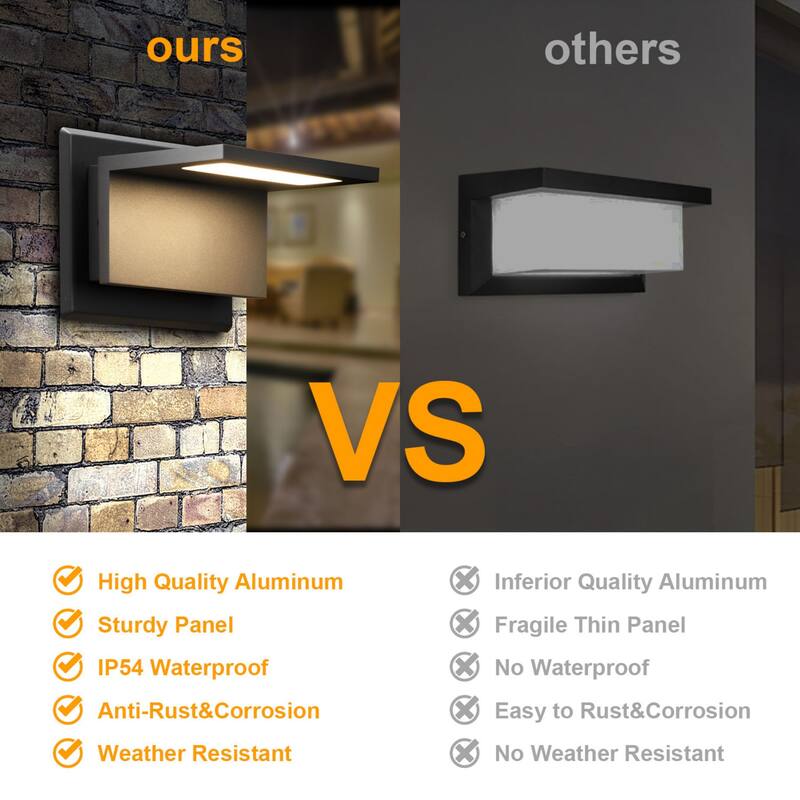 Outdoor LED Wall Sconce for Porch Front Door