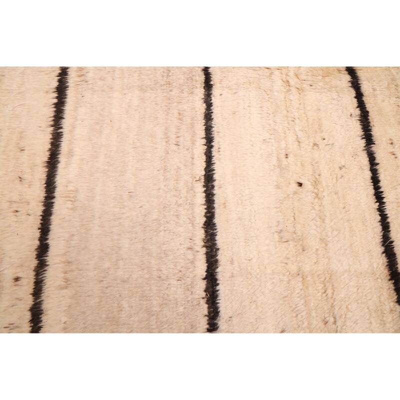 ECARPETGALLERY Hand-knotted Pak Finest Marrakesh Cream Wool Rug - 8'9 x 9'6