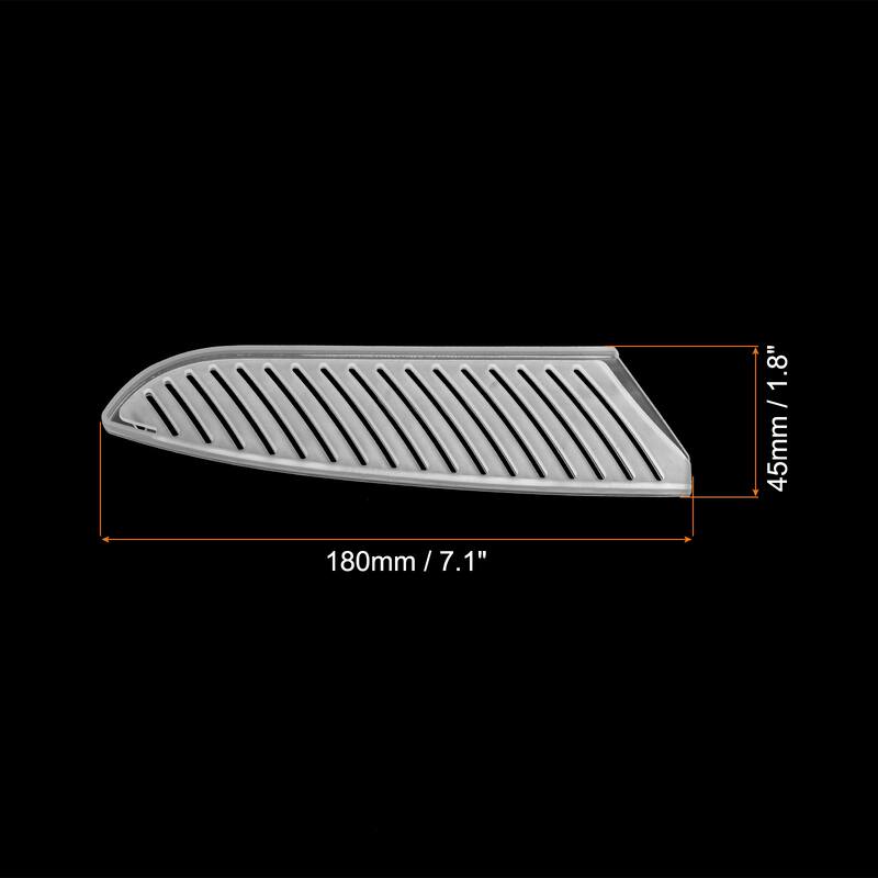 2Pcs PP Kitchen Knife Sheath Cover Sleeves for 5" Santoku Knife, White - 7 inch