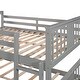 preview thumbnail 10 of 10, Full Over Full Bunk Bed with Solid Pine Wood Frame, Maximized Space, and Safety Guardrails