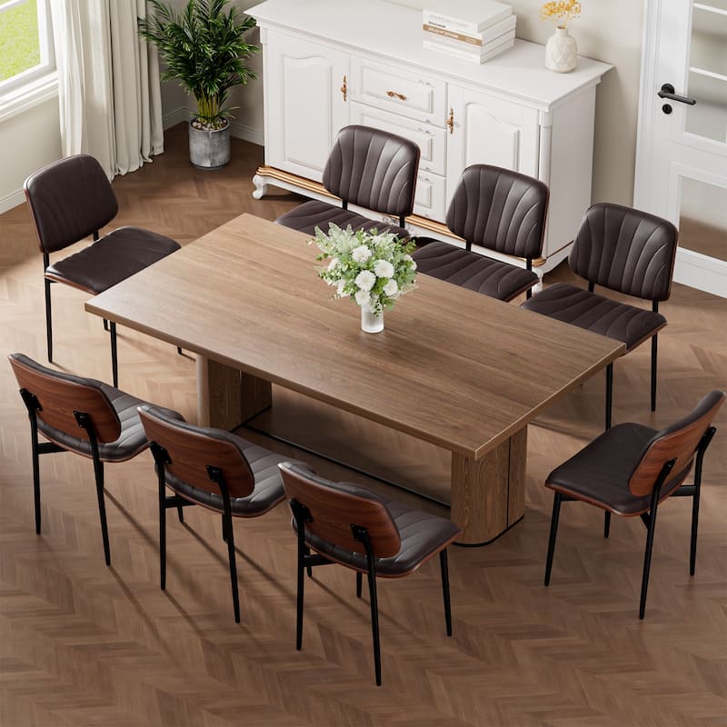 Mid Century Modern Dining Chairs, Upholstered Dining Chairs Set of 2