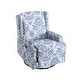 preview thumbnail 98 of 102, 29'' W Pattern Floral Swivel Manual Push Back Recliner Glider Chair