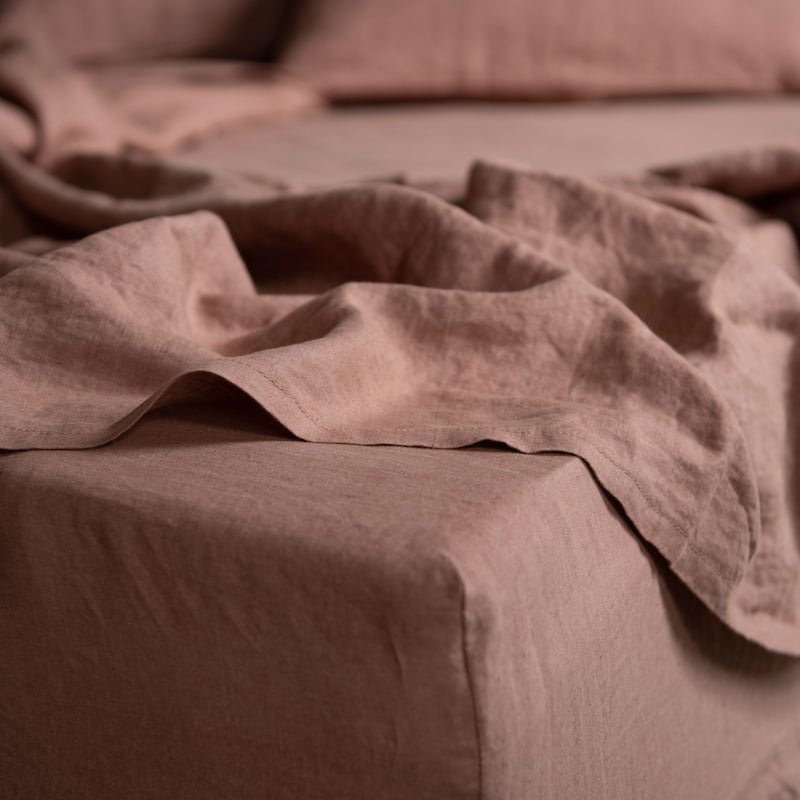 100% French Linen Sheet Set by BOKSER HOME