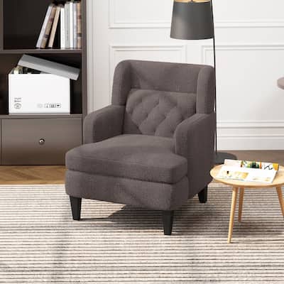 Nabo Modern Fabric Accent Chair with Cushion Back by Christopher Knight Home