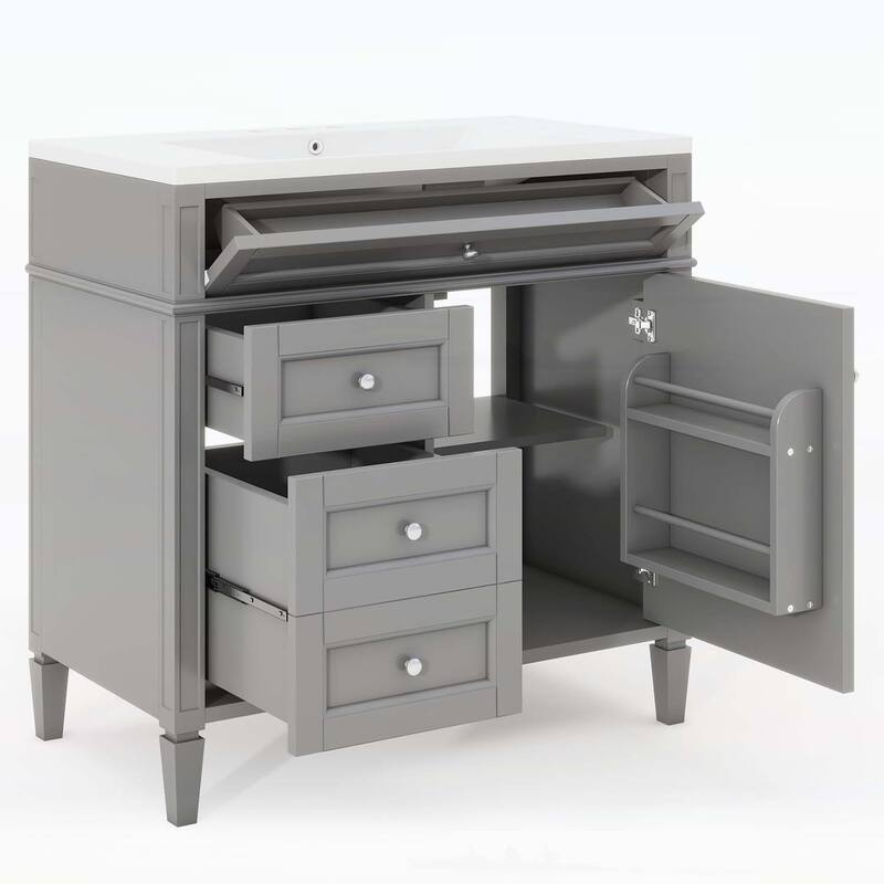 Modern Single Sink Bathroom Vanity