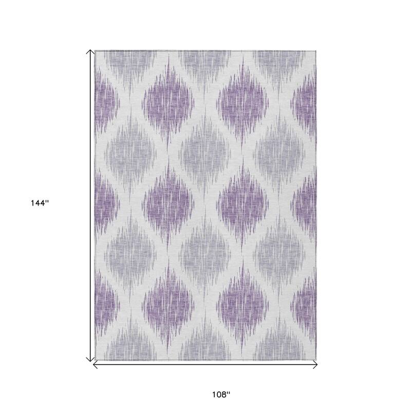 HomeRoots Ikat Transitional Rectangle Outdoor Rug