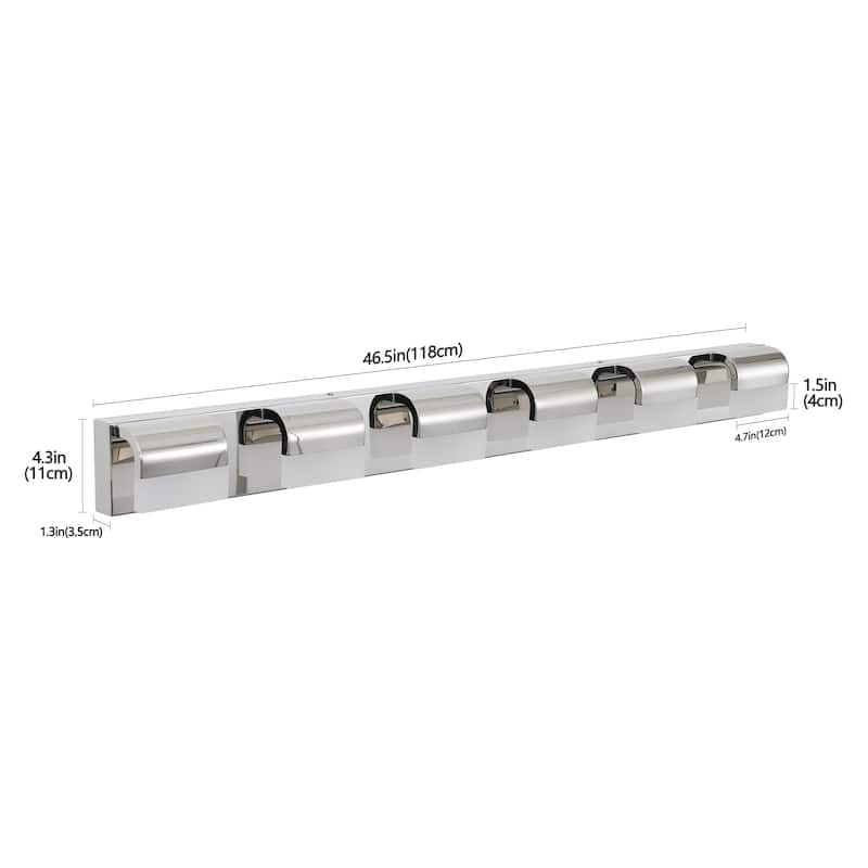 Modern Bathroom Vanity Lighting 6-Light LED Vanity Lights Over Mirror Bath Wall Lighting