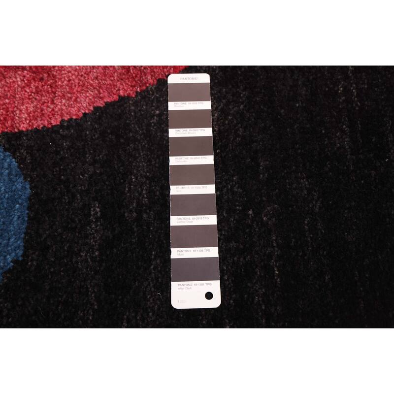 ECARPETGALLERY Hand-knotted Peshawar Ziegler Black, Blue Wool Rug - 4'10 x 6'8