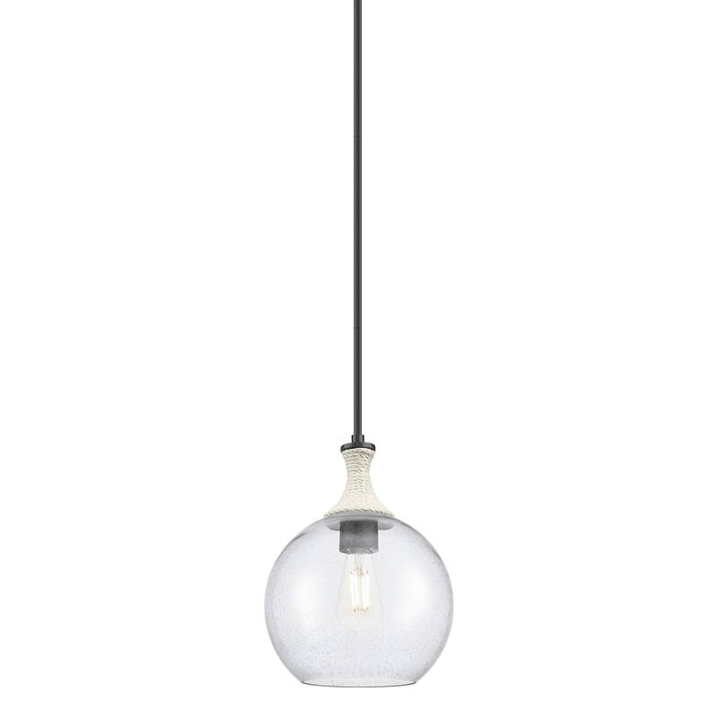 Innovations Lighting 415-1SR-14-10 Astor Pendant Astor 10" Wide - Matte Black / Seedy