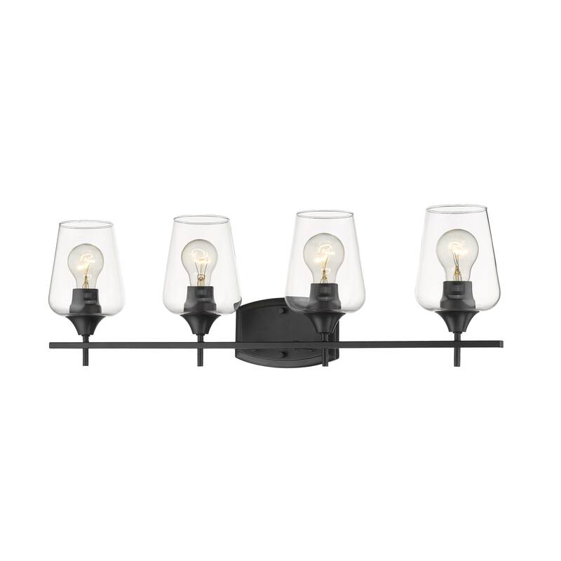 Bellevue Celia 4 Light 30" Wide Bathroom Vanity Light - Matte Black