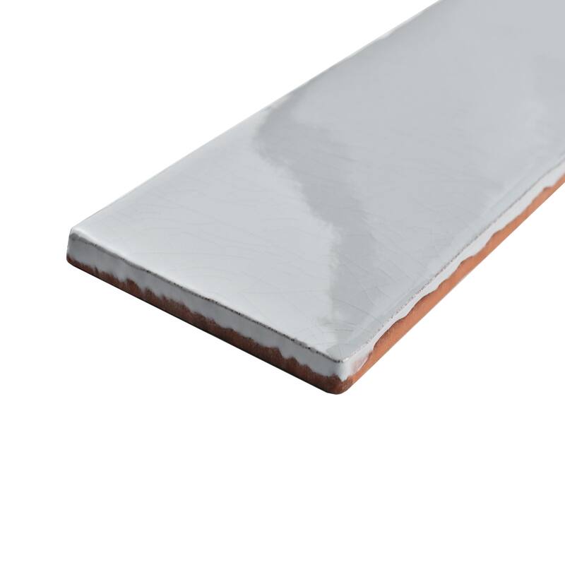 Merola Tile Alaska Craquelle Gris 3" x 12" Ceramic Wall Tile