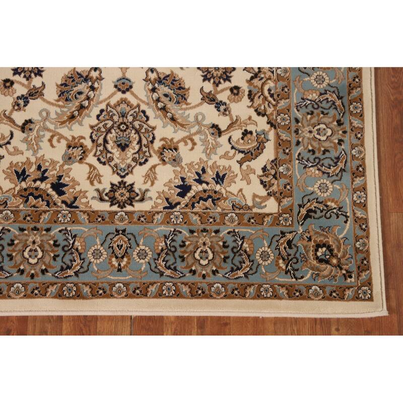 Floral Kashan Turkish Oriental Area Rug Machine Made Carpet - 4'4" x 6'2"