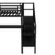 preview thumbnail 8 of 10, Metal Queen Size Loft Bed with L-shaped Desk and USB,Wardrobe and LED for Kids Bedroom