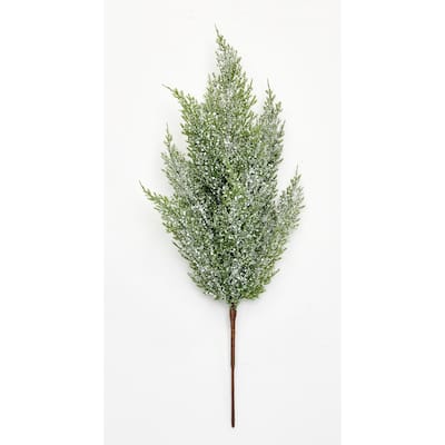 21" Snowy Cedar Spray, Set of 3 - Green