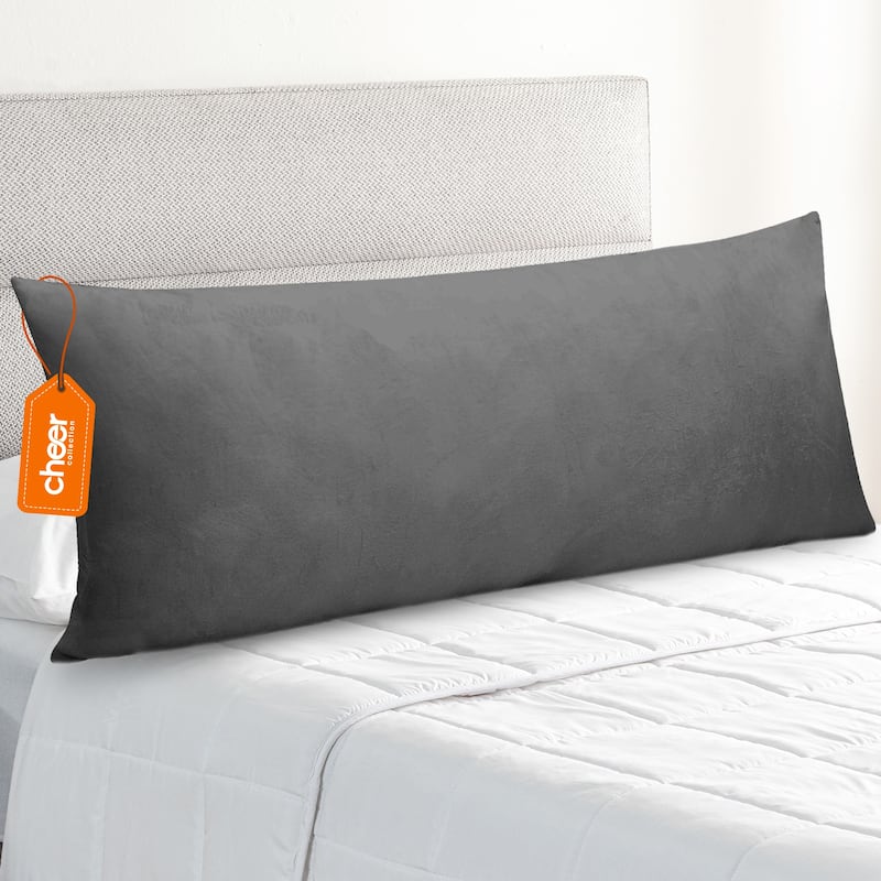 Cheer Collection Velour Body Pillow