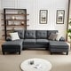 preview thumbnail 14 of 43, Jarenie U-Shaped 4 Seat Sectional Sofa Couch with Double Chaise for Living Room
