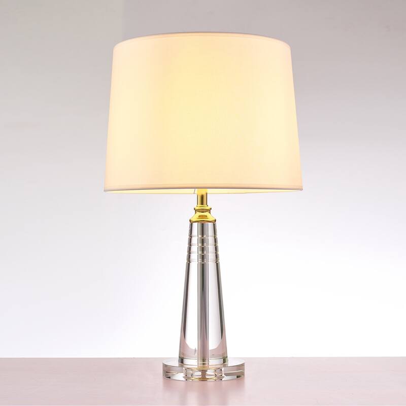 Pasargad Home Regal Collection Metal and Crystal Table Lamp Lights