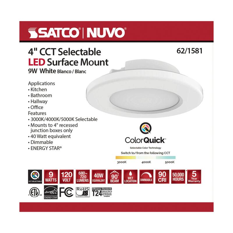 Nuvo Lighting 62/1581 5" Wide LED Flush Mount Ceiling Fixture